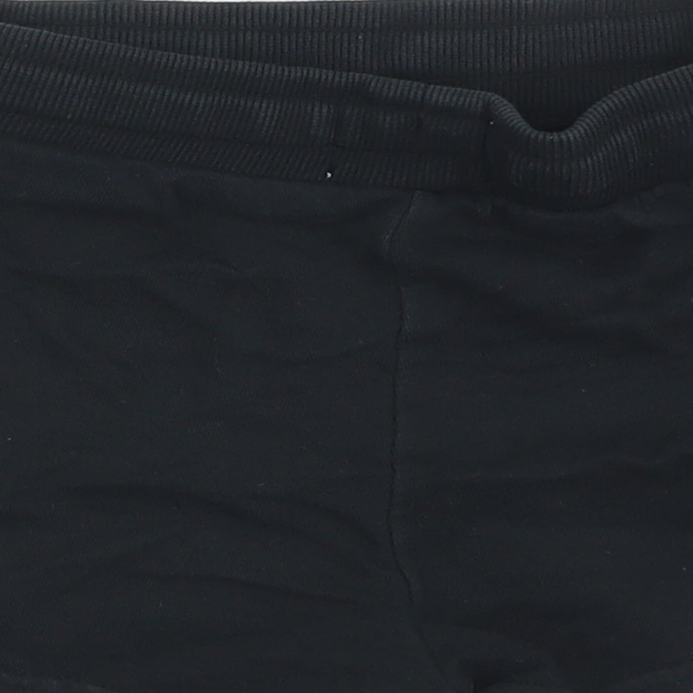 Jack Wills Girls Black  Cotton Sweat Shorts Size 7-8 Years  Regular Drawstring