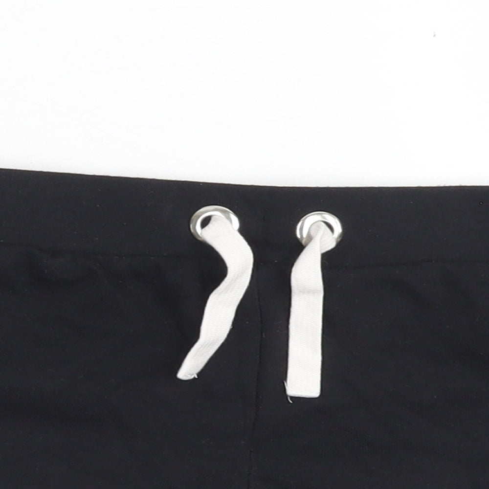 915 Generation Girls Black  Polyester Sweat Shorts Size 10-11 Years  Regular Drawstring