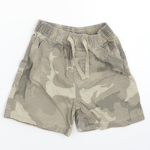 Cherokee Boys Green Camouflage Cotton Cargo Trousers Size 12-18 Months  Drawstring - Shorts
