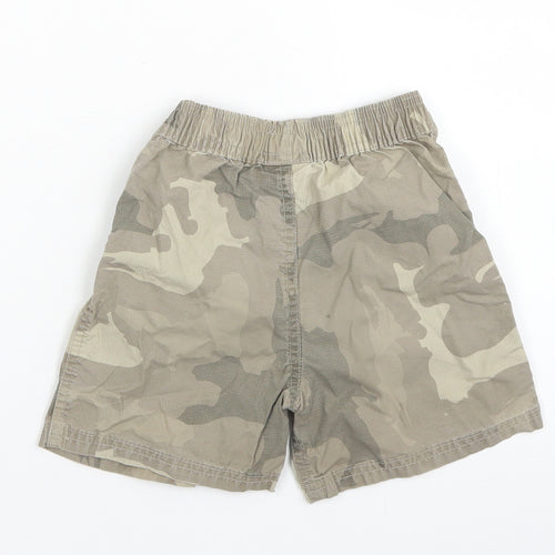 Cherokee Boys Green Camouflage Cotton Cargo Trousers Size 12-18 Months  Drawstring - Shorts