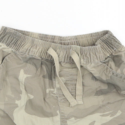 Cherokee Boys Green Camouflage Cotton Cargo Trousers Size 12-18 Months  Drawstring - Shorts