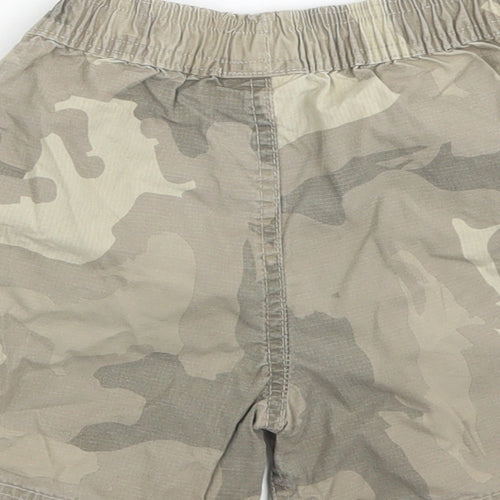 Cherokee Boys Green Camouflage Cotton Cargo Trousers Size 12-18 Months  Drawstring - Shorts
