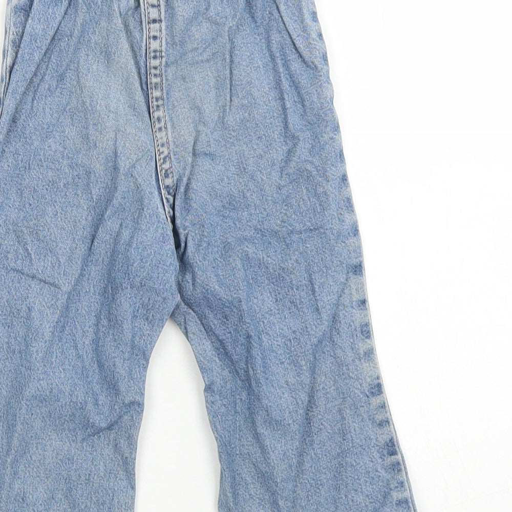 George Girls Black  Cotton Capri Jeans Size 12-18 Months  Button