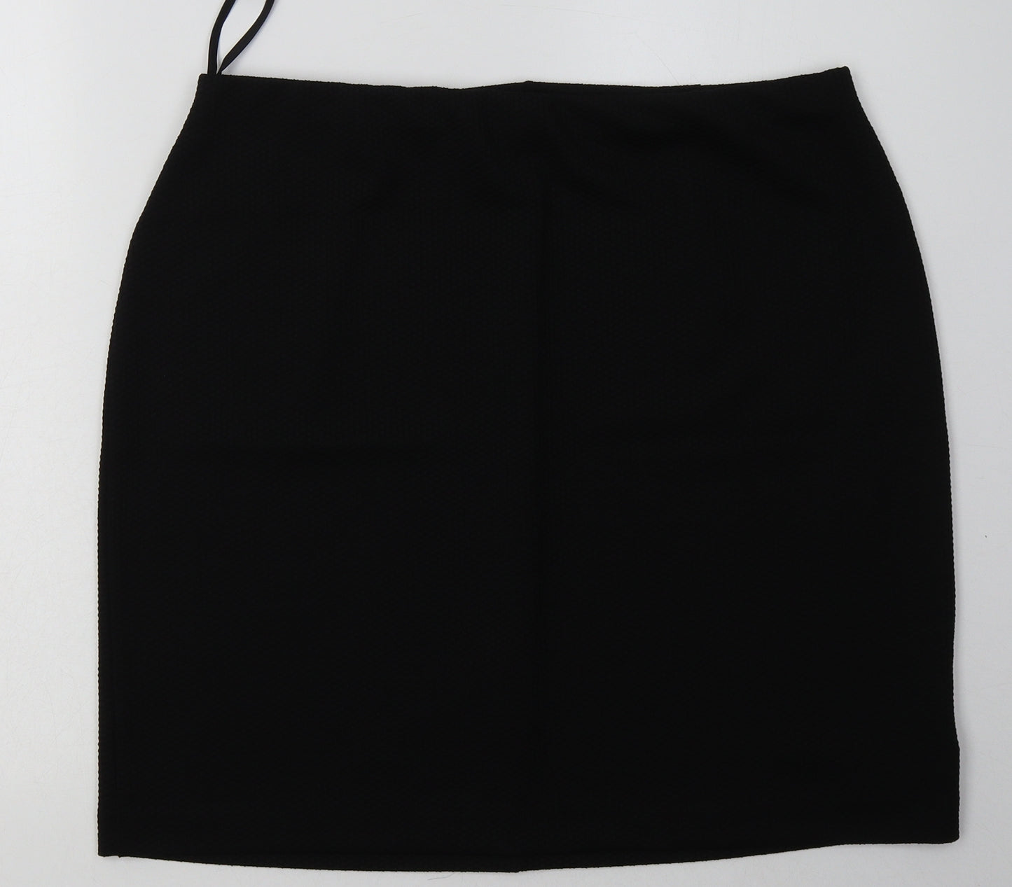 Roman Womens Black  Polyester A-Line Skirt Size 18