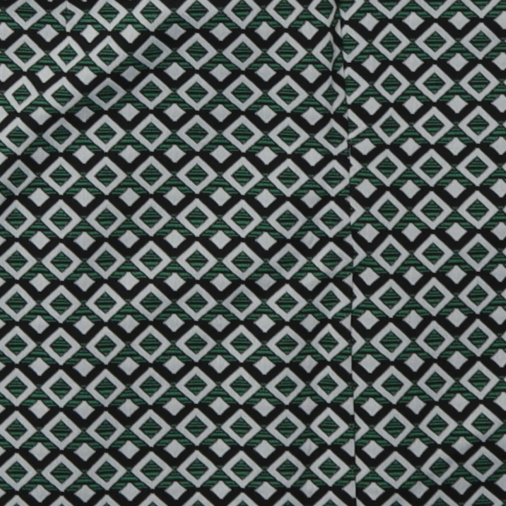 Dorothy Perkins Womens Green Argyle/Diamond Polyester A-Line Skirt Size 18   Zip