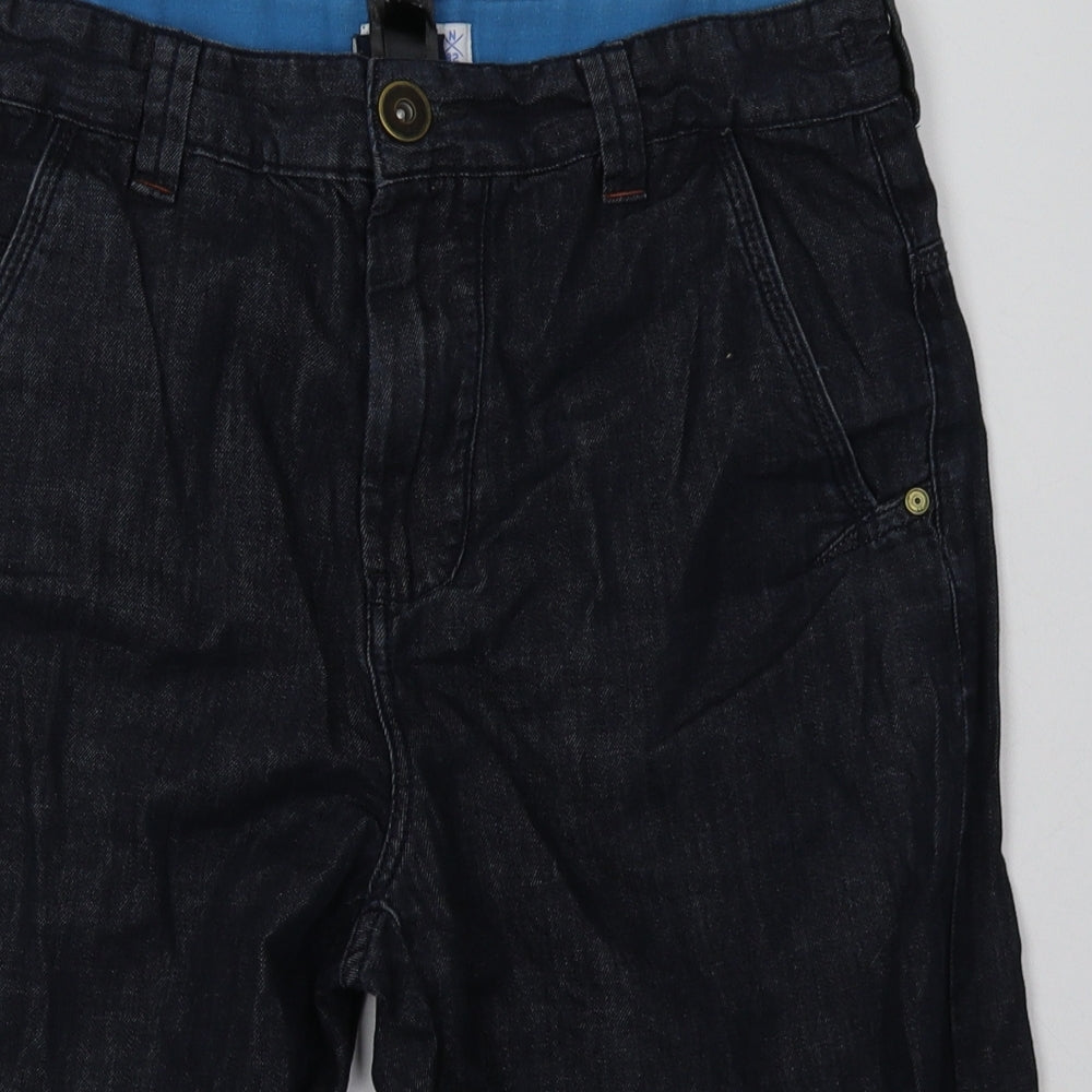 NEXT Boys Blue  Cotton Bermuda Shorts Size 14 Years  Regular Buckle
