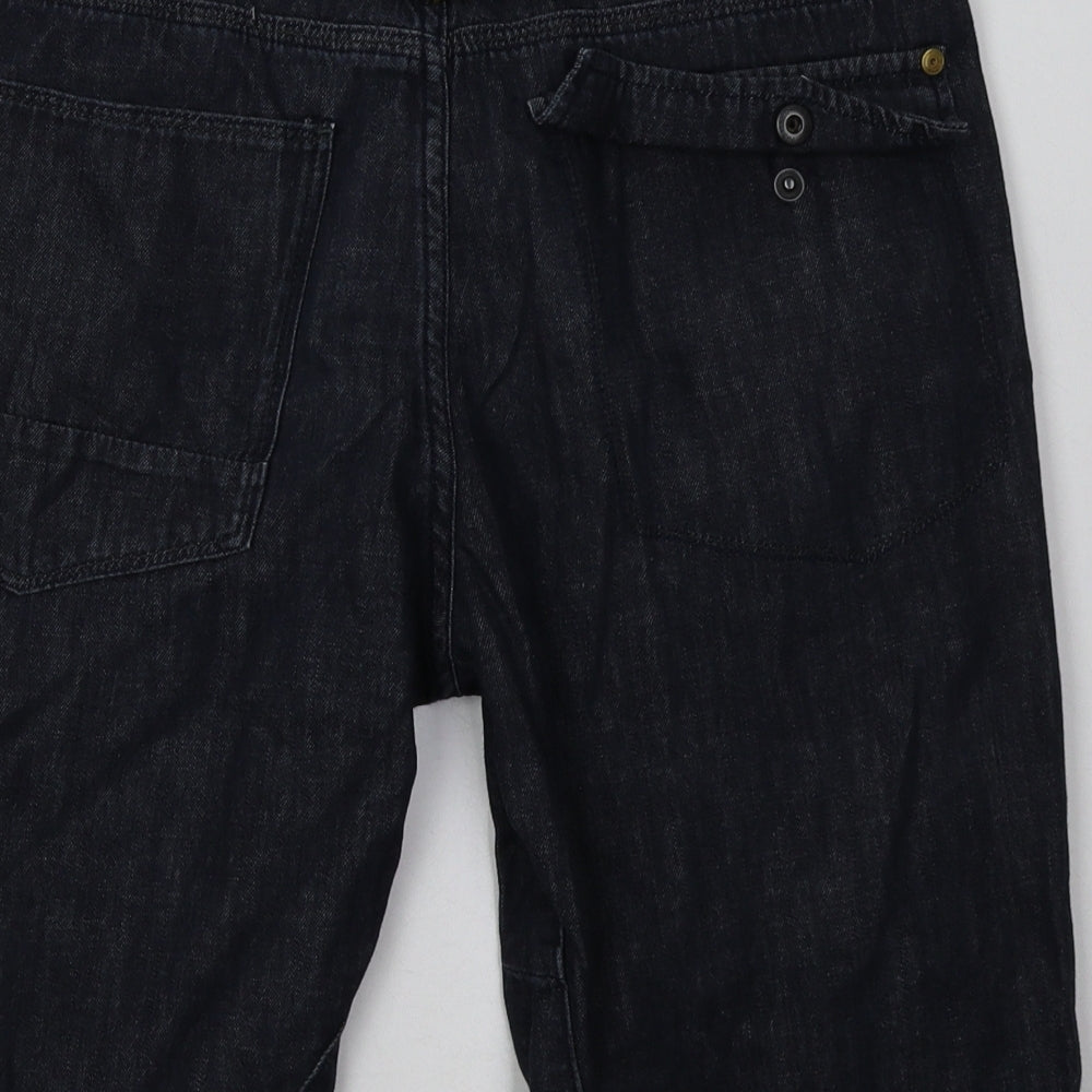 NEXT Boys Blue  Cotton Bermuda Shorts Size 14 Years  Regular Buckle