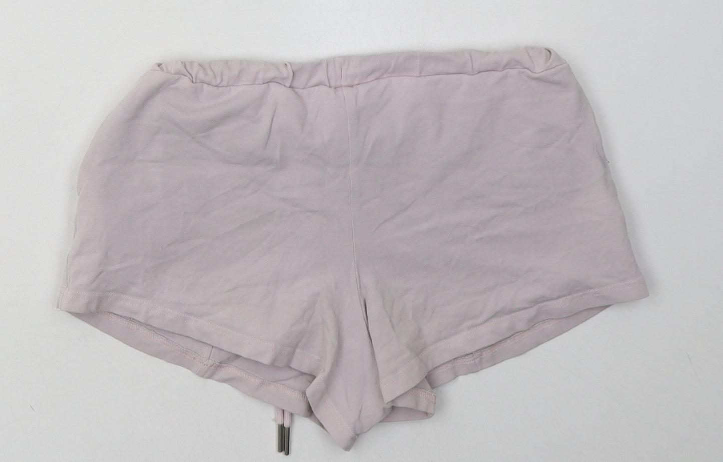 The Couture Club Womens Pink  Cotton Sweat Shorts Size S  Regular Tie