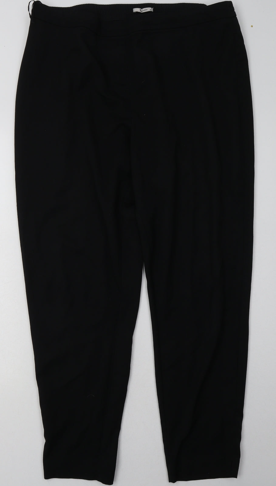 sainsburys Womens Black  Polyester Trousers  Size 18 L33 in Regular