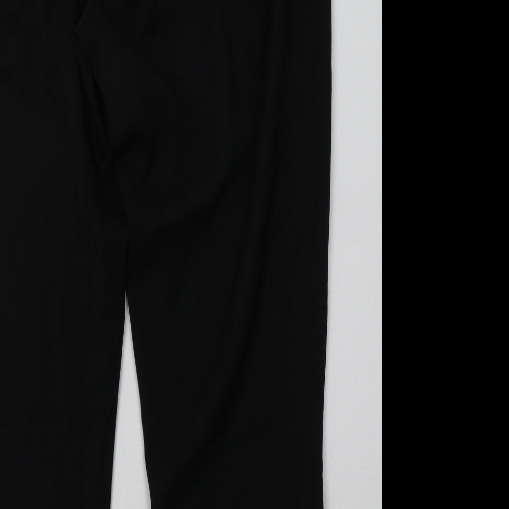 sainsburys Womens Black  Polyester Trousers  Size 18 L33 in Regular