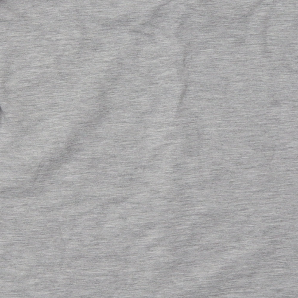 Marks and Spencer Girls Grey  Cotton Basic Casual Size 6-7 Years Crew Neck Pullover - Frozen