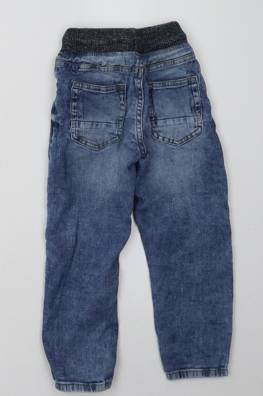 NEXT Boys Blue  Cotton Straight Jeans Size 4 Years  Regular Tie