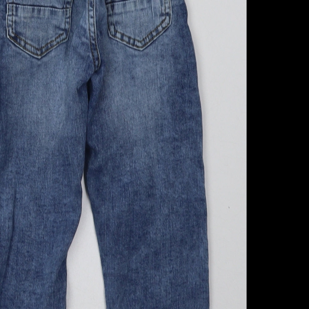 NEXT Boys Blue  Cotton Straight Jeans Size 4 Years  Regular Tie