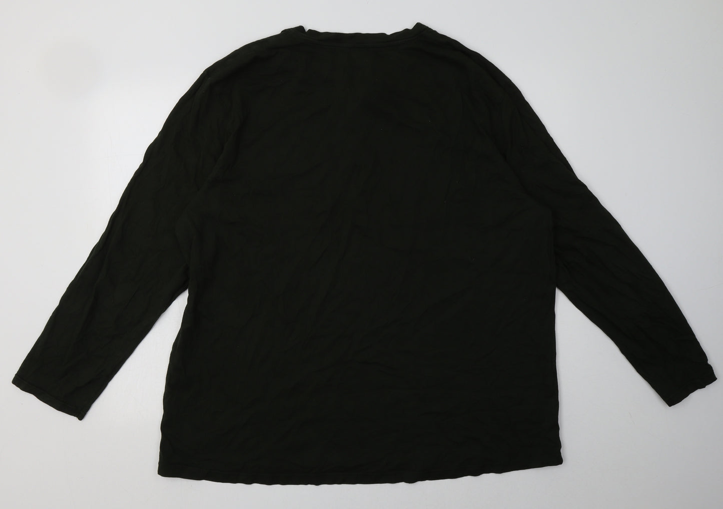 George Mens Green  Cotton Pullover Sweatshirt Size 3XL