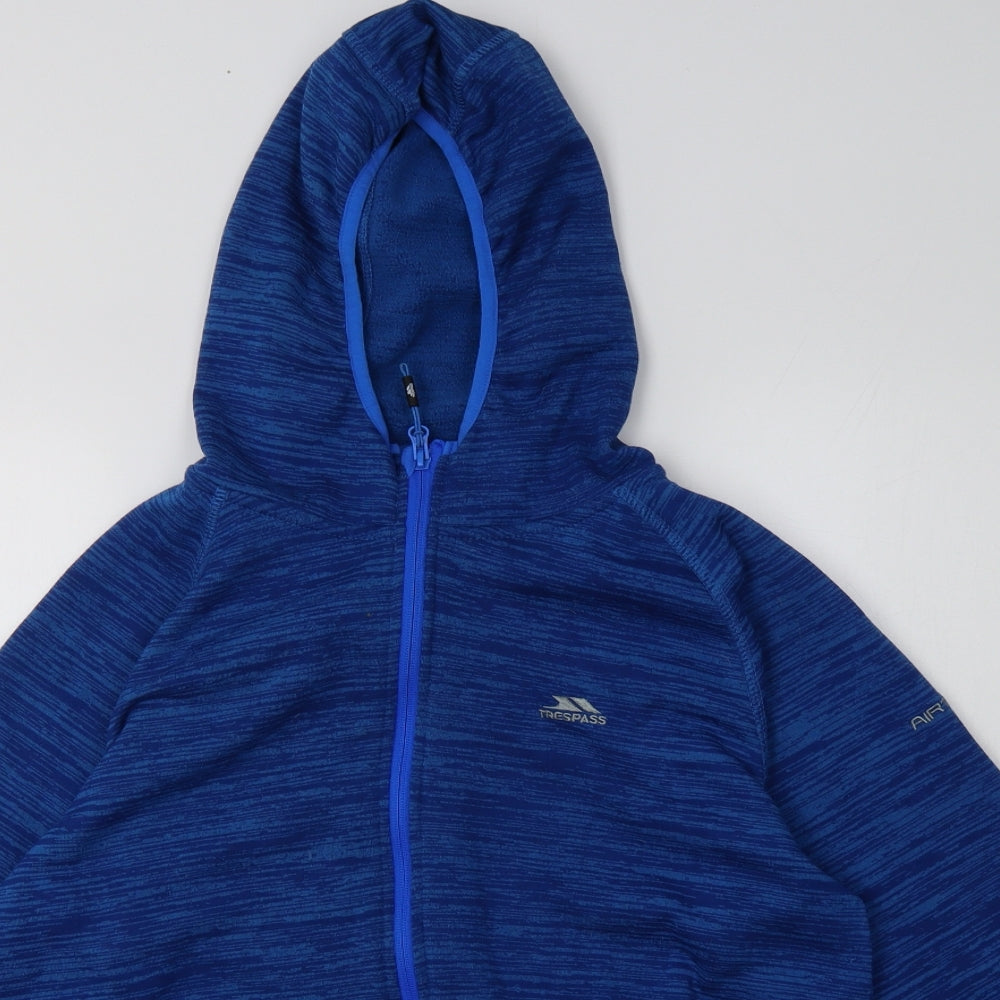 Trespass Mens Blue  Polyester Full Zip Hoodie Size M