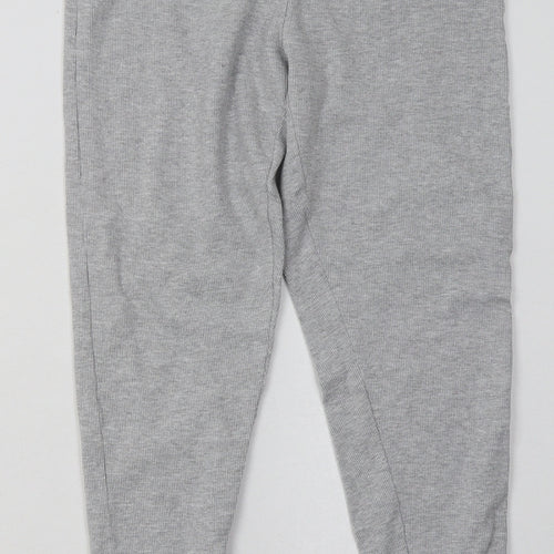 Threadbare Womens Grey  Cotton Capri Trousers Size 12 L28 in Regular