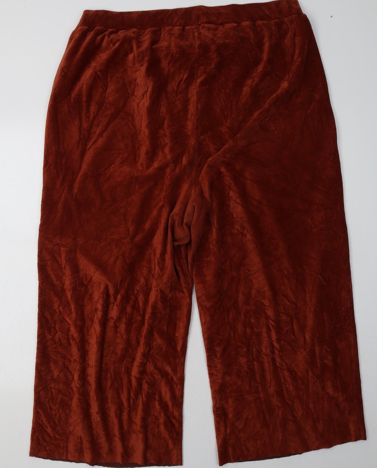 ASOS Womens Brown  Cotton Capri Trousers Size 22 L28 in Regular