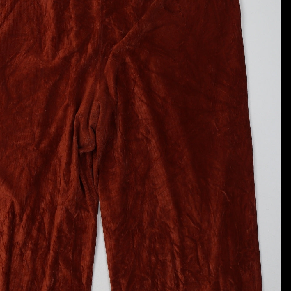 ASOS Womens Brown  Cotton Capri Trousers Size 22 L28 in Regular