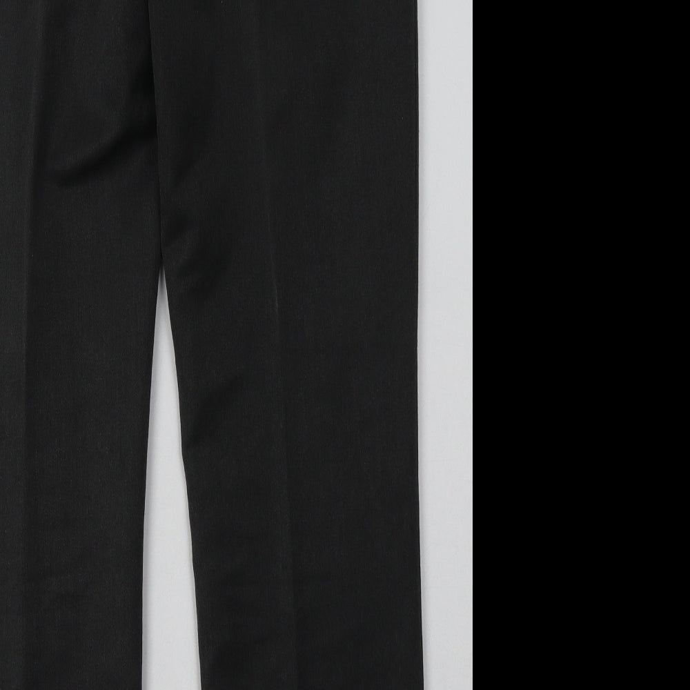 Burton Mens Grey  Polyester Trousers  Size 34 L34 in Regular Hook & Eye