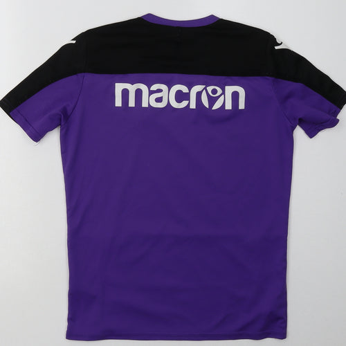 Macron Womens Purple  Polyester Basic T-Shirt Size XS Crew Neck Pullover - Stoke City