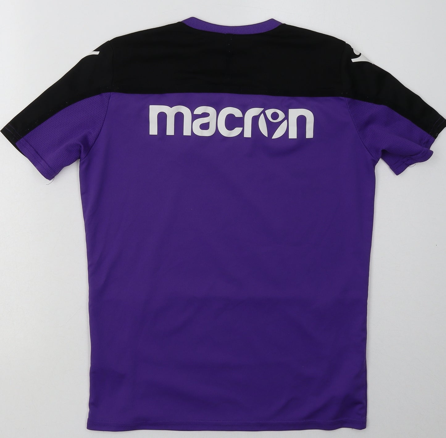 Macron Womens Purple  Polyester Basic T-Shirt Size XS Crew Neck Pullover - Stoke City