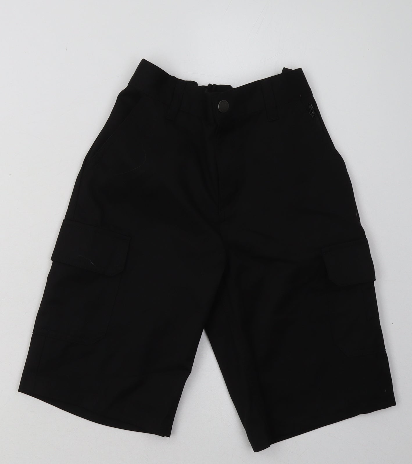 NEXT Boys Black  Polyester Cargo Shorts Size 10 Years  Regular Buckle - School Wear