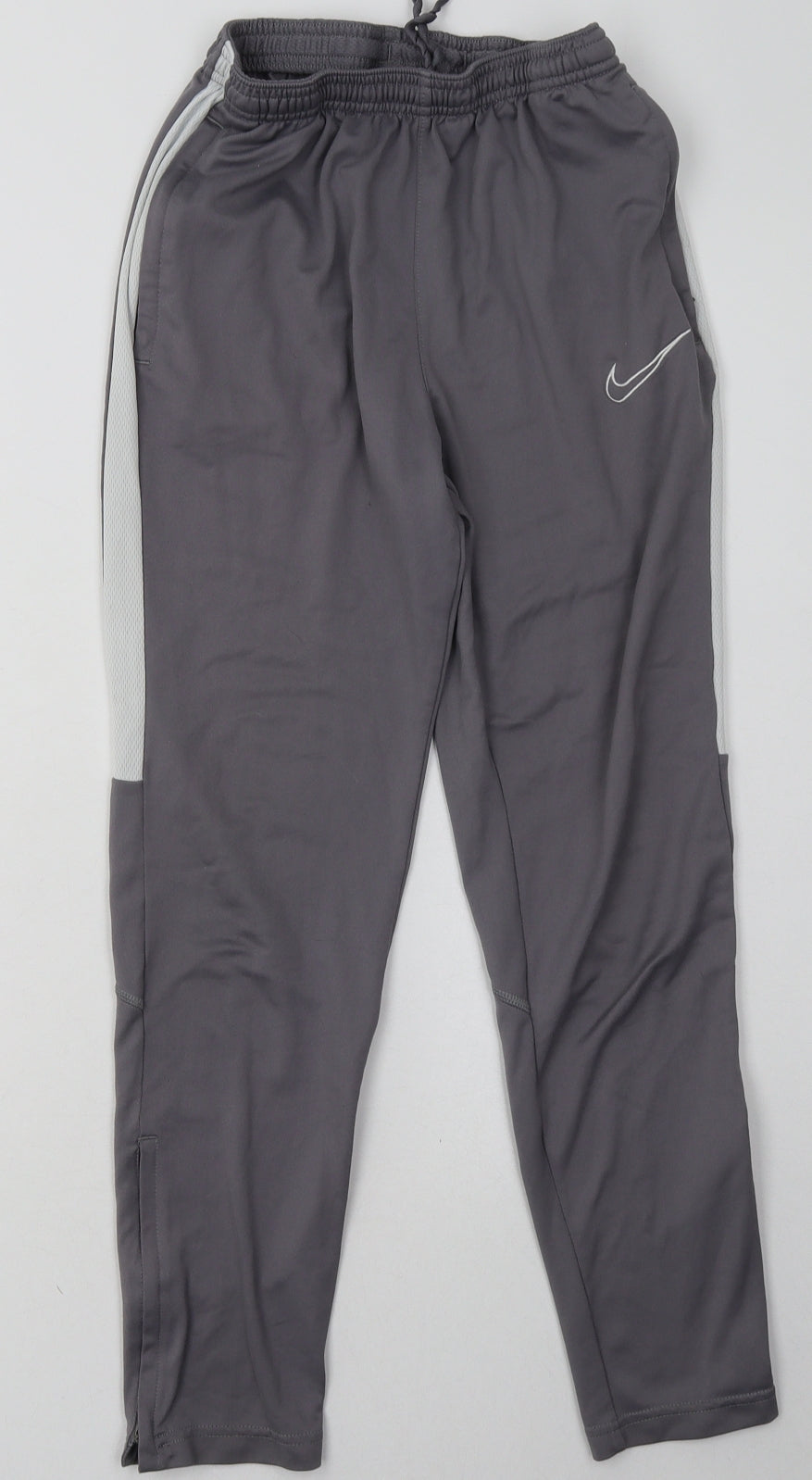 Nike Boys Grey  Polyester Jogger Trousers Size 12-13 Years  Regular Tie - Dri-Fit