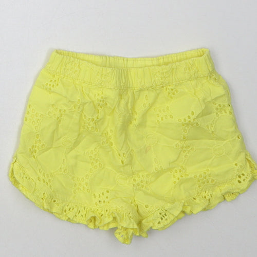 Nutmeg Girls Yellow Argyle/Diamond Cotton Shorts Outfit/Set Size 0-3 Months
