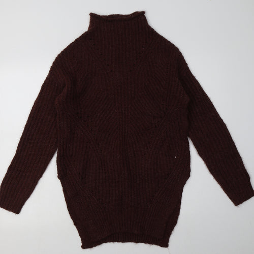 Matalan Womens Brown  Acrylic Pullover Sweatshirt Size S  Pullover