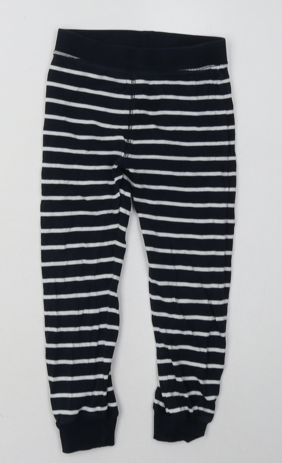 NEXT Boys Blue Striped Cotton  Pyjama Pants Size 5-6 Years  Tie