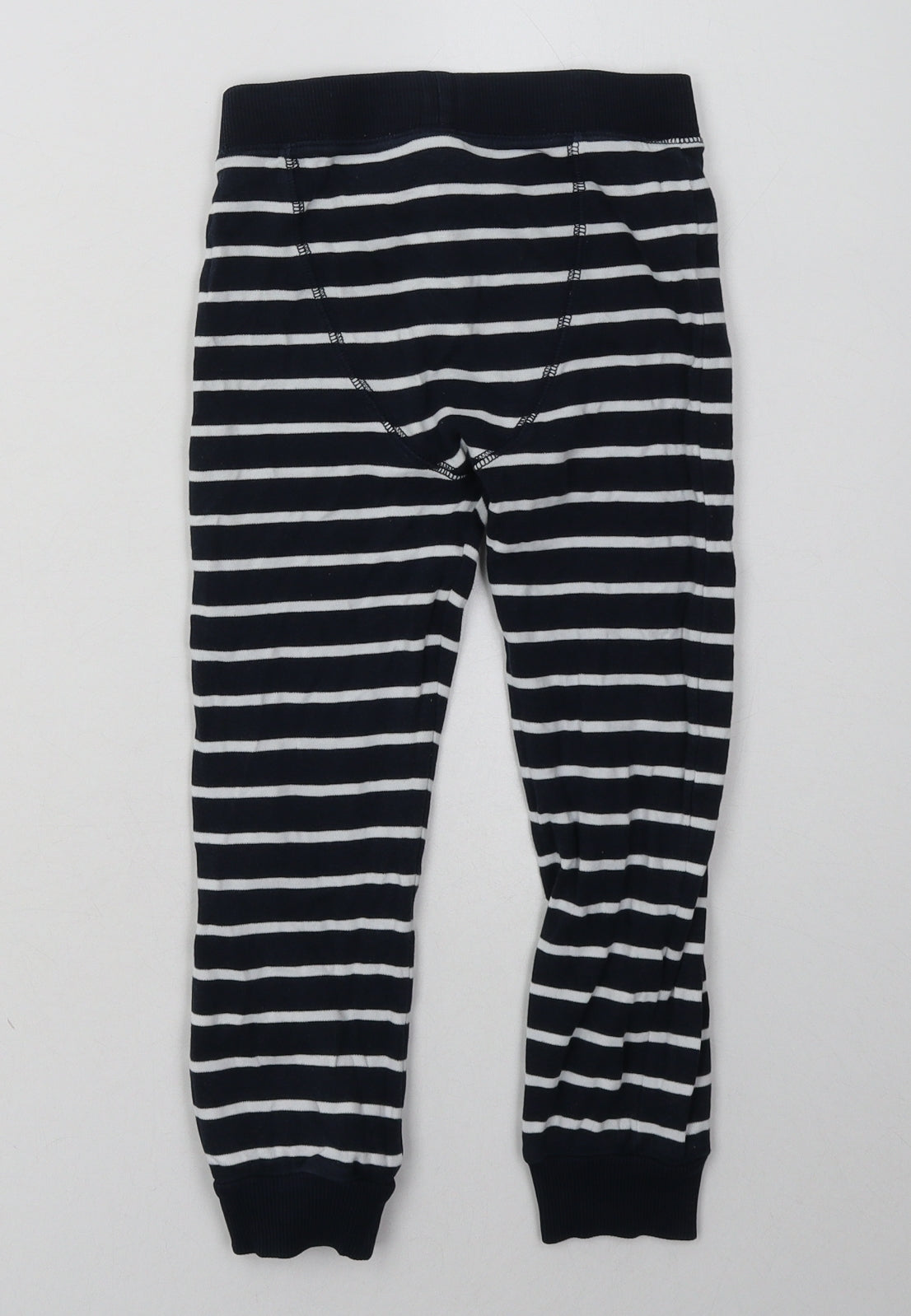 NEXT Boys Blue Striped Cotton  Pyjama Pants Size 5-6 Years  Tie