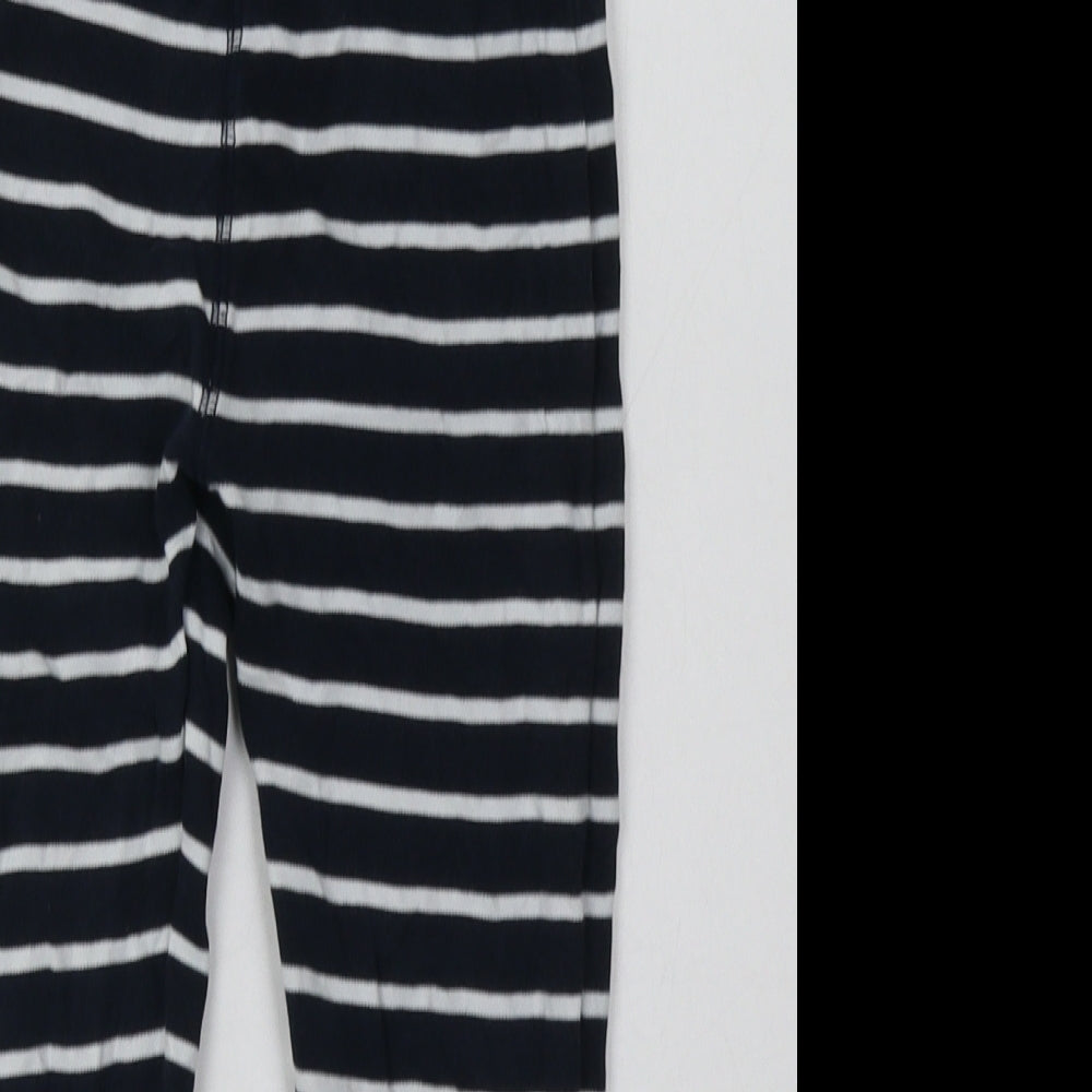 NEXT Boys Blue Striped Cotton  Pyjama Pants Size 5-6 Years  Tie