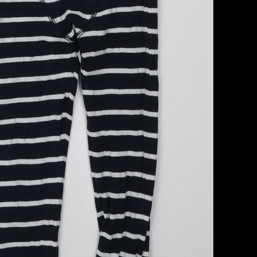 NEXT Boys Blue Striped Cotton  Pyjama Pants Size 5-6 Years  Tie
