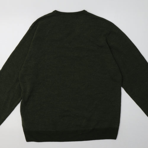 Marks and Spencer Mens Green  Acrylic Pullover Sweatshirt Size L
