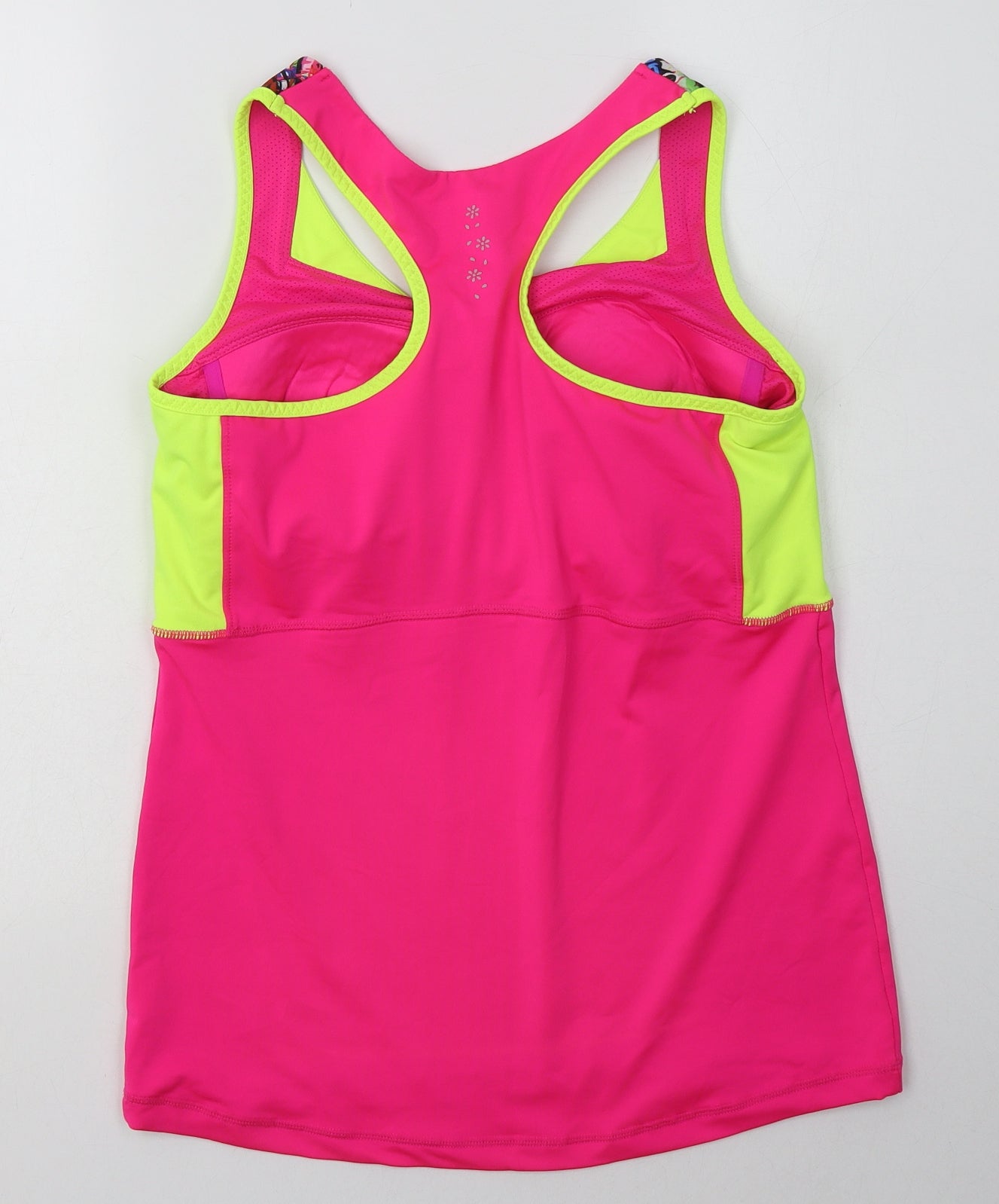 USA Pro Womens Pink  Polyester Basic Tank Size 16 Square Neck Pullover