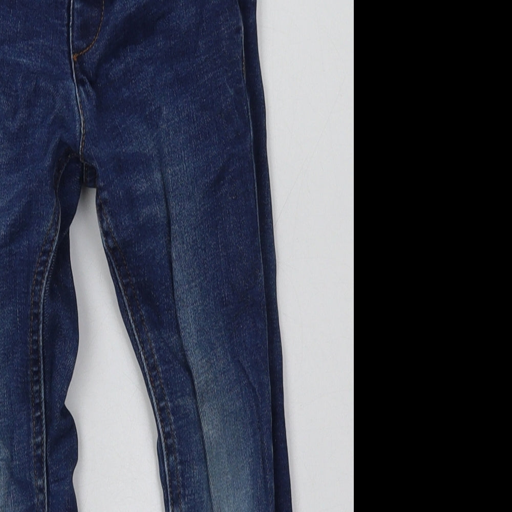 NEXT Boys Blue  Cotton Straight Jeans Size 3-4 Years  Regular Button