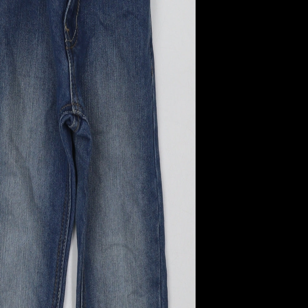 George Boys Blue  Cotton Straight Jeans Size 6-7 Years  Regular Button