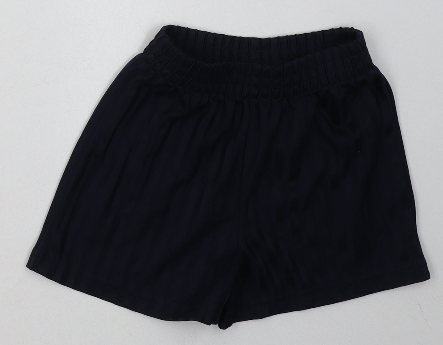 George Boys Blue Striped Polyester Sweat Shorts Size 3-4 Years  Regular  - School Wear