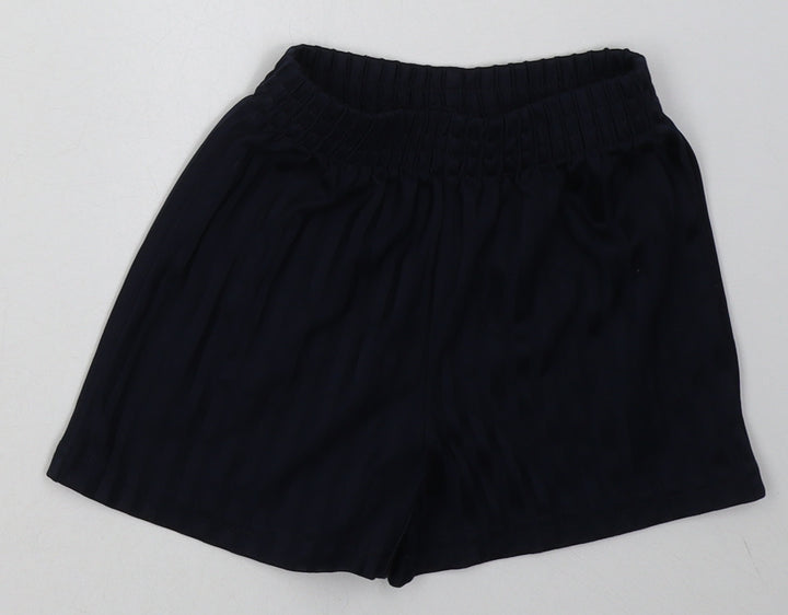 George Boys Blue Striped Polyester Sweat Shorts Size 3-4 Years  Regular  - School Wear