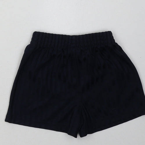 George Boys Blue Striped Polyester Sweat Shorts Size 3-4 Years  Regular  - School Wear