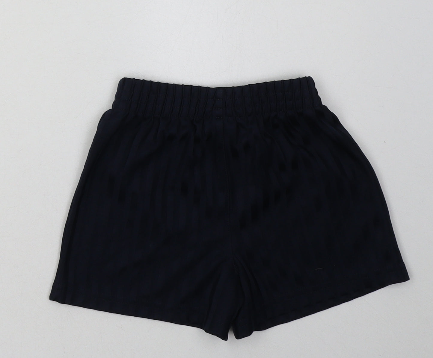 George Boys Blue Striped Polyester Sweat Shorts Size 3-4 Years  Regular  - School Wear