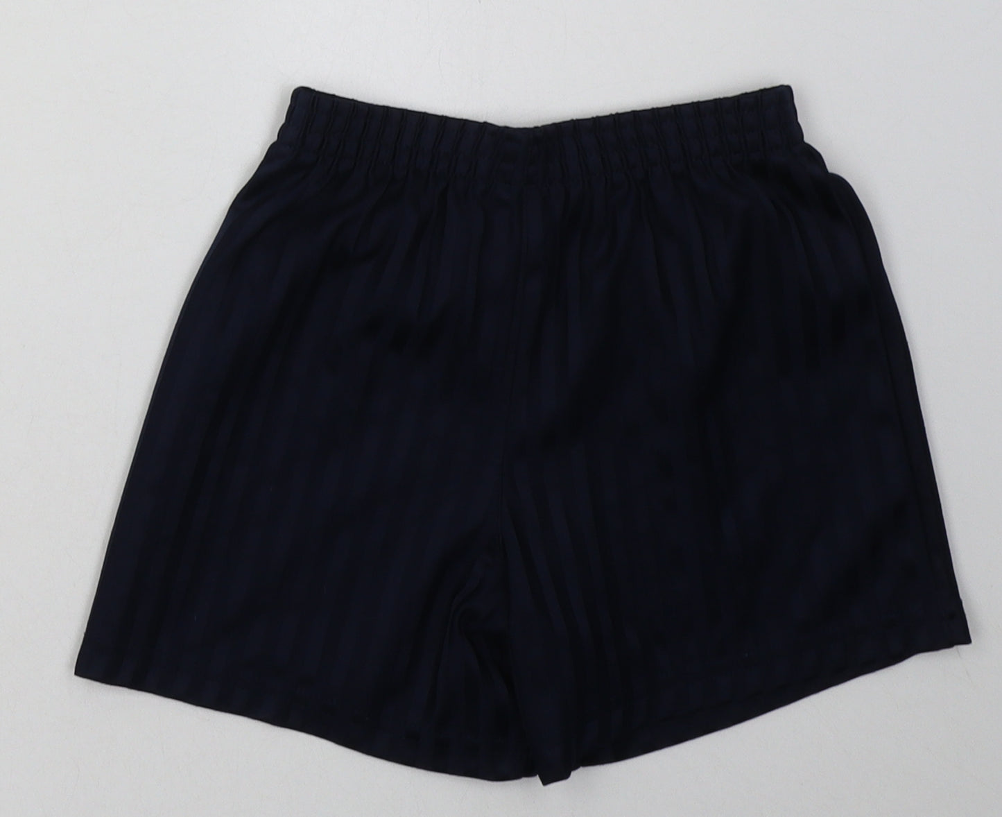 geaorg Boys Blue Striped Polyester Sweat Shorts Size 6-7 Years  Regular  - School Wear
