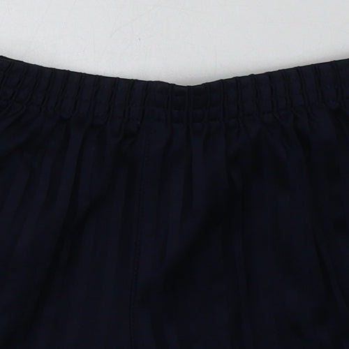 geaorg Boys Blue Striped Polyester Sweat Shorts Size 6-7 Years  Regular  - School Wear