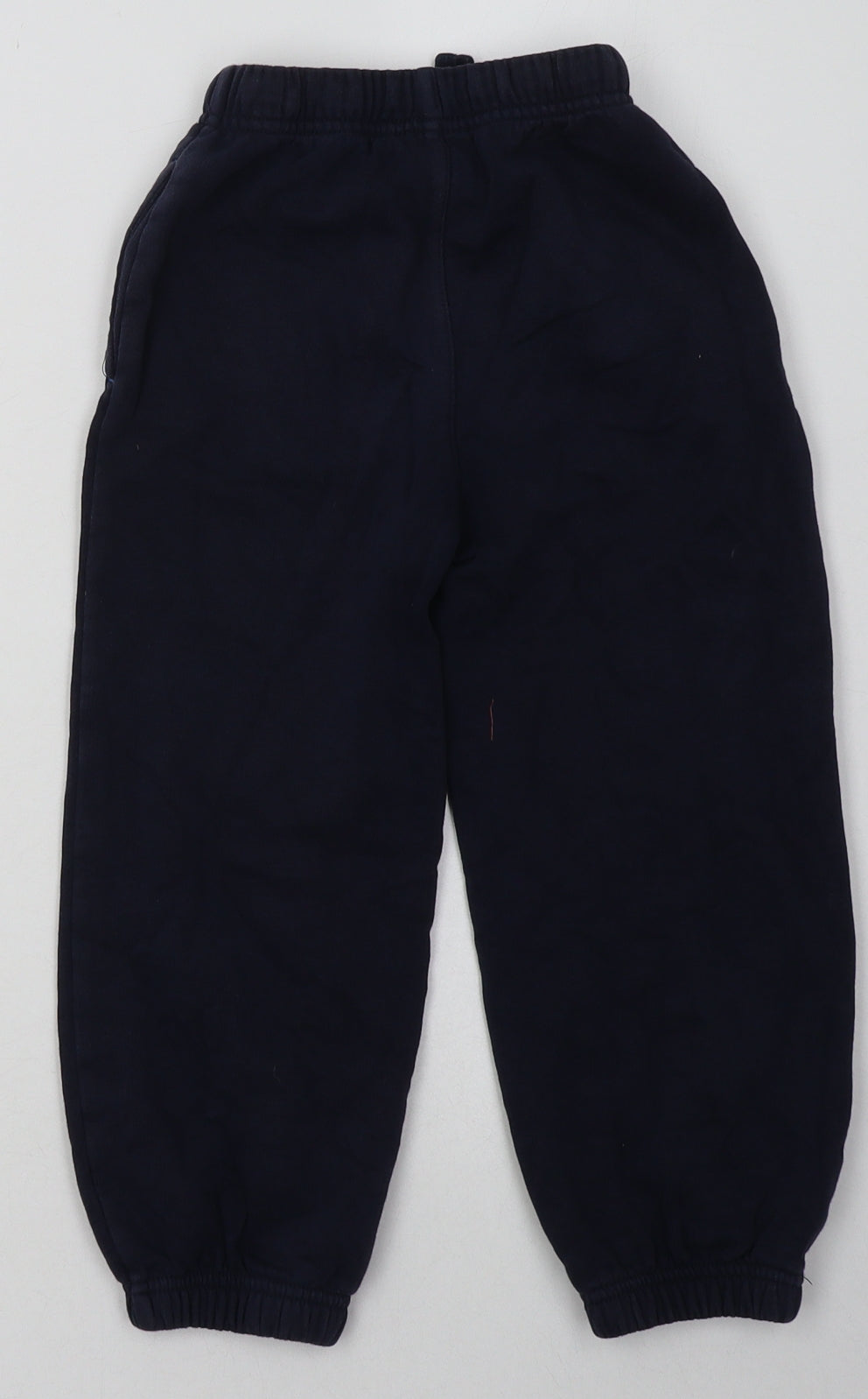George Boys Blue  Cotton Jogger Trousers Size 4-5 Years  Regular Tie