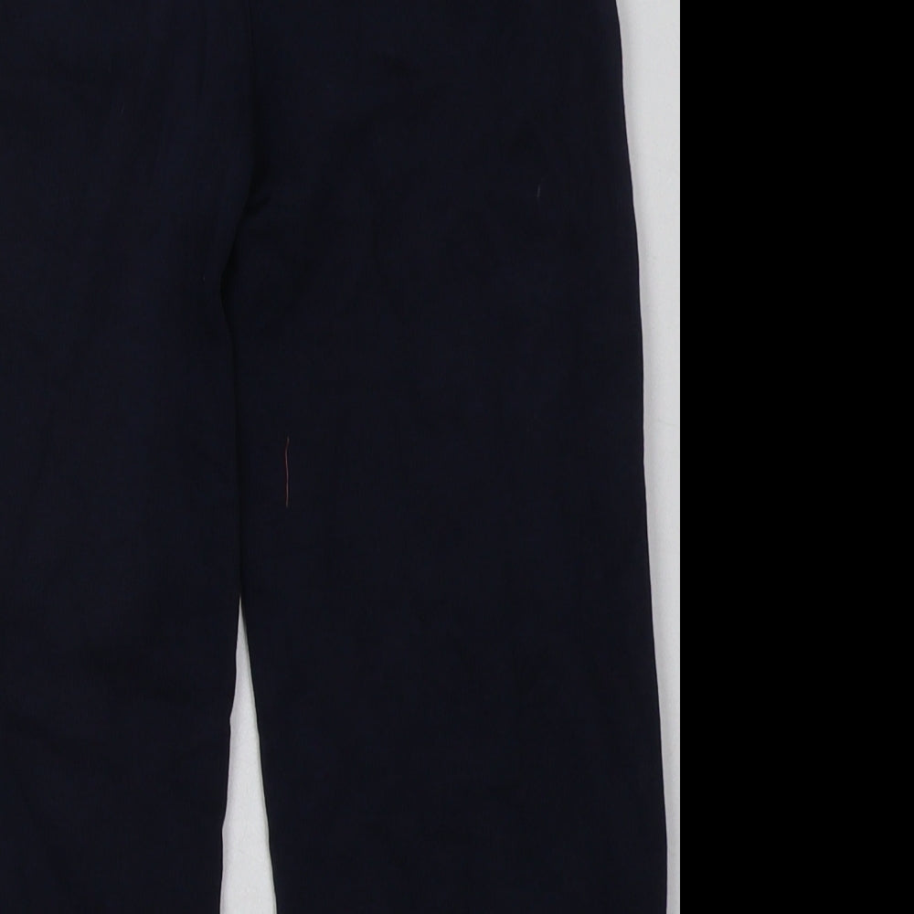 George Boys Blue  Cotton Jogger Trousers Size 4-5 Years  Regular Tie