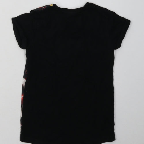 NEXT Boys Multicoloured Geometric Polyester Basic T-Shirt Size 7 Years Crew Neck Pullover - Avengers