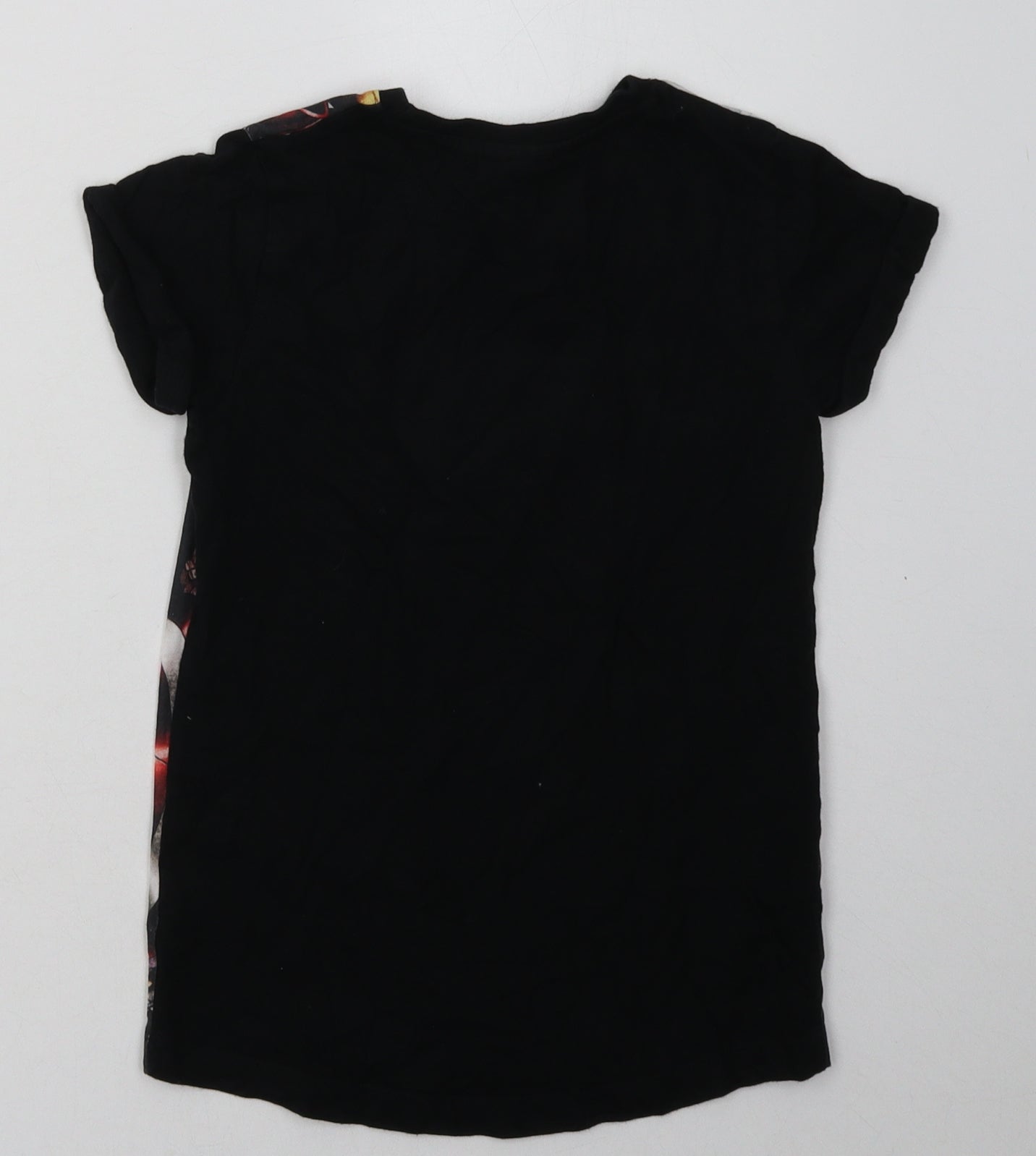 NEXT Boys Multicoloured Geometric Polyester Basic T-Shirt Size 7 Years Crew Neck Pullover - Avengers