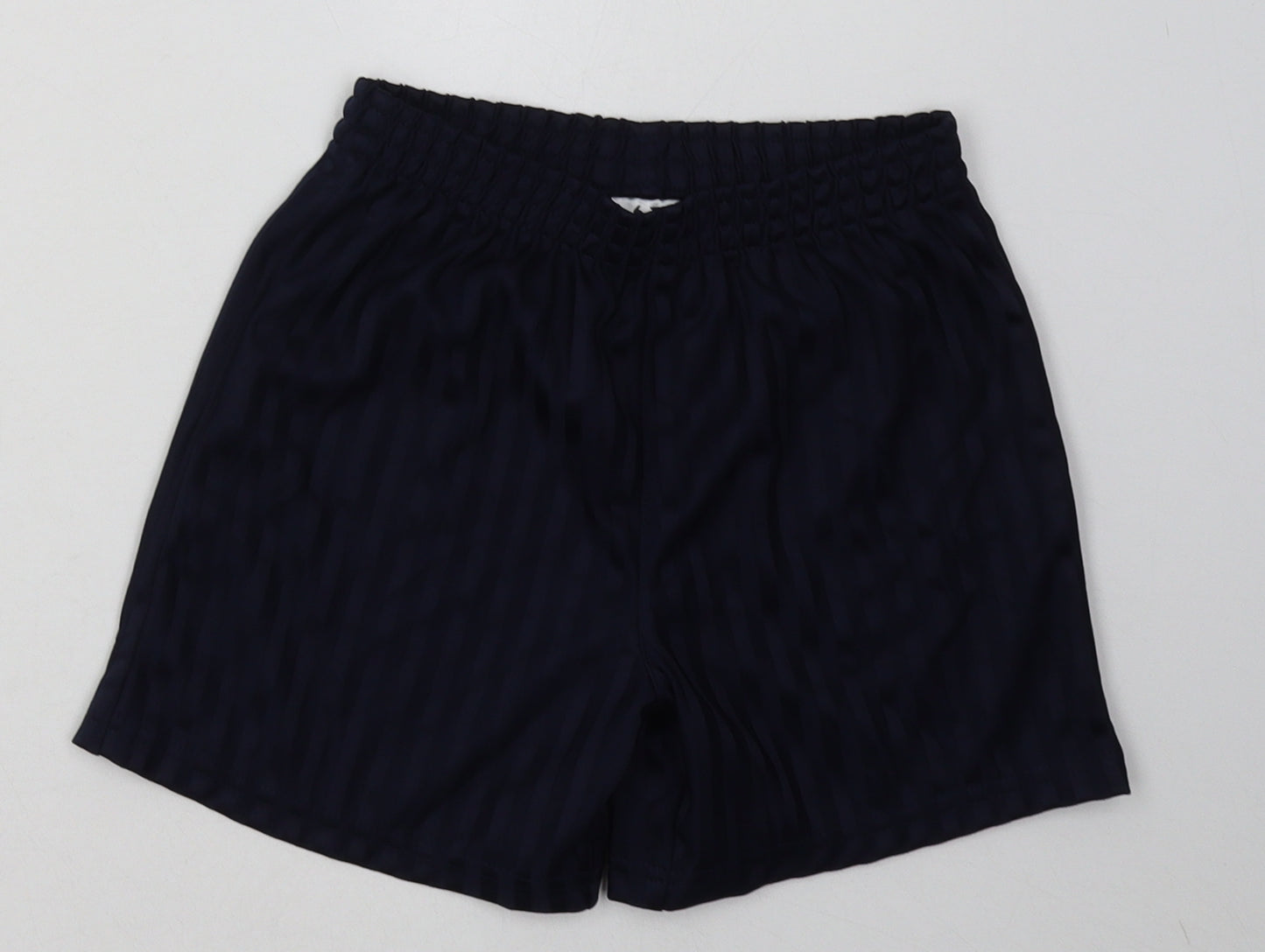 George Boys Blue Striped Polyester Sweat Shorts Size 6-7 Years  Regular  - School Wear