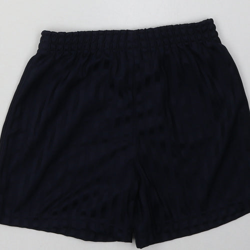 George Boys Blue Striped Polyester Sweat Shorts Size 6-7 Years  Regular  - School Wear
