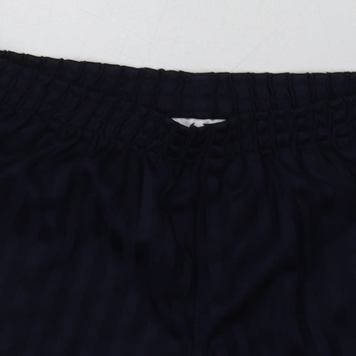 George Boys Blue Striped Polyester Sweat Shorts Size 6-7 Years  Regular  - School Wear